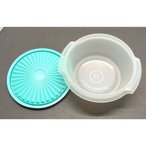 Tupperware Bowl with Teal Lid 1323-23 812-25 Vintage Replacement Parts